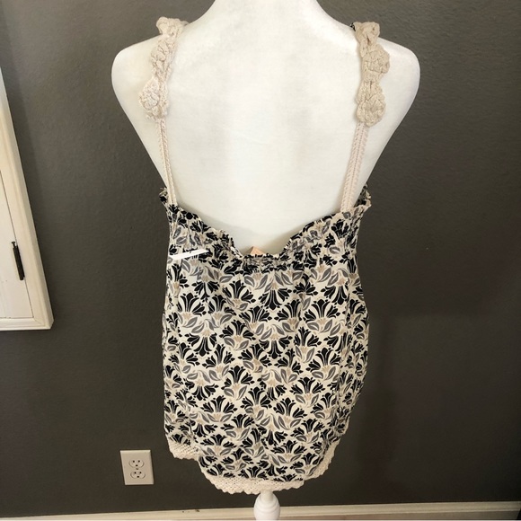 Free People Lace Trim Patterned Tank - Picture 5 of 7
